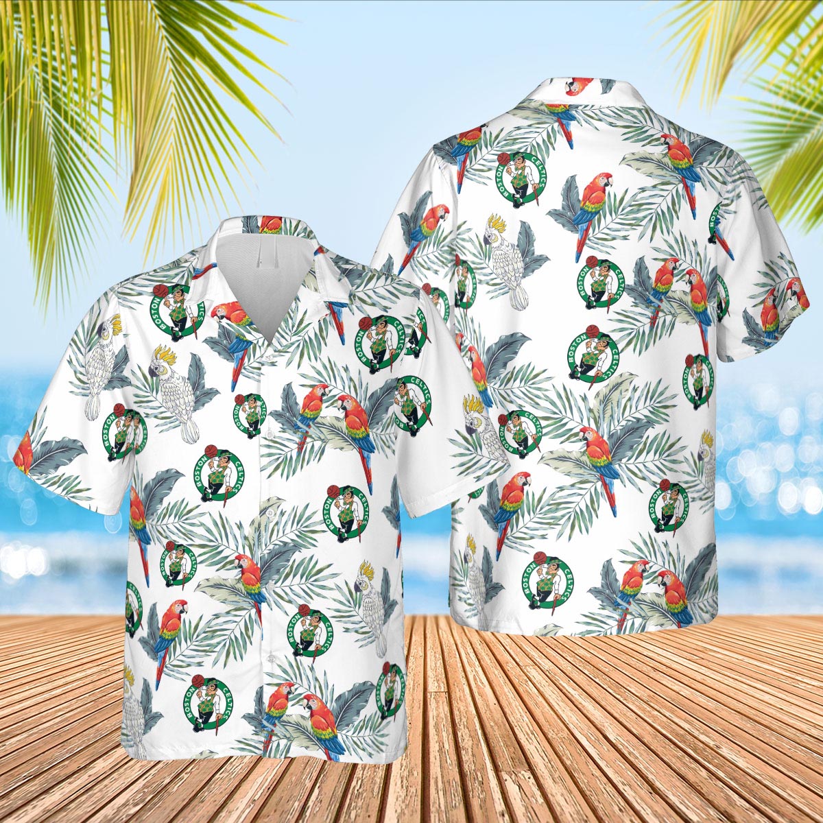 Boston Celtics Hawaiian Shirt Boston Celtics Hawaiian Shirt