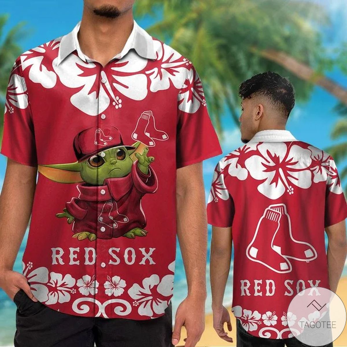 Boston Red Sox Baby Yoda Hawaiian Shirt Boston Red Sox Baby Yoda Hawaiian Shirt