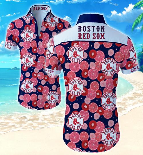 Boston Red Sox Hawaiian Shirt Summer Button Up Boston Red Sox Hawaiian Shirt Summer Button Up