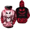 Boston Red Sox Jack Skellington Halloween 3D All Over Print Hoodie