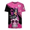 Breast Cancer Awareness Sugar Skull Fairy Flowers 3D Shirt