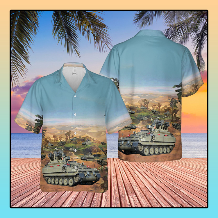 British Army Alvis Stormer Hvm Compat Vehicle Hawaiian Shirt British Army Alvis Stormer Hvm Compat Vehicle Hawaiian Shirt