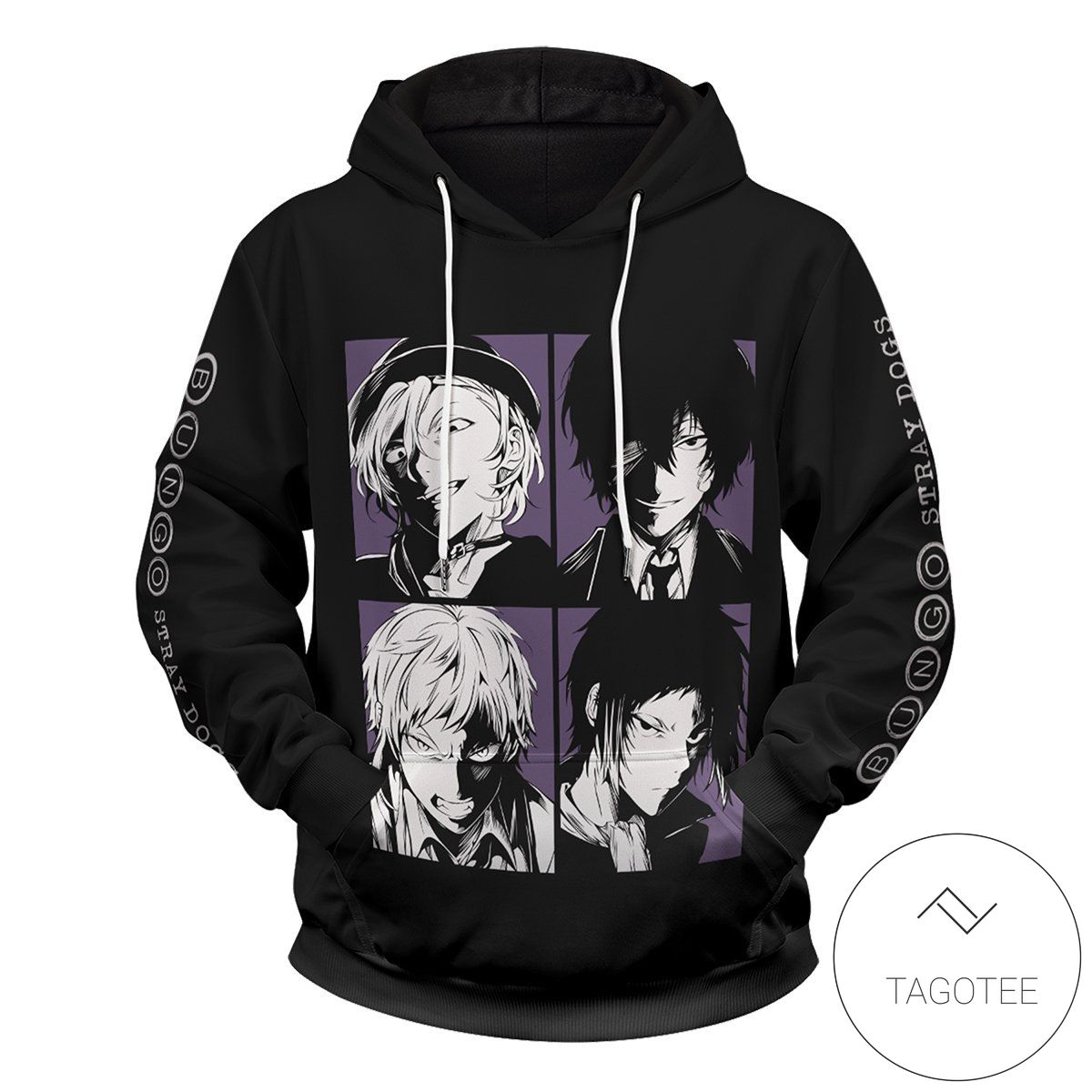 Bsd Detective Agents Pullover Hoodie- Tagotee Bsd Detective Agents Pullover Hoodie- Tagotee