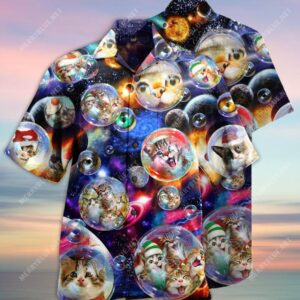 Bubble Cats All Over Printed Hawaiian Shirt