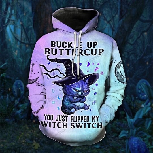 Buckle Up Butter Cup Cat Witch T Shirt Buckle Up Butter Cup Cat Witch T Shirt
