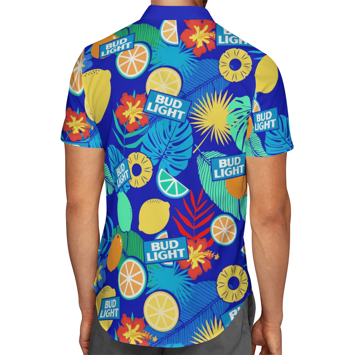 Bud Light Tropical Fruit Hawaiian Shirt Bud Light Tropical Fruit Hawaiian Shirt