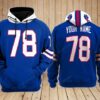 Buffalo Bills Custom Name Hoodie