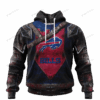 Buffalo Bills Warrior Customized Hoodie Jersey