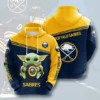 Buffalo Sabres Baby Yoda All Over Print 3D Hoodie