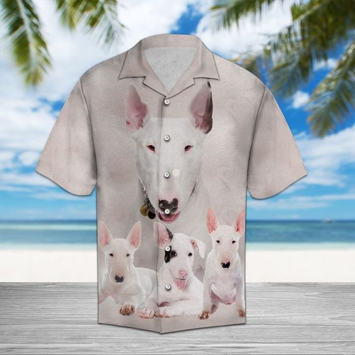 Bull Terrier Great Hawaiian Shirt Summer Button Up Bull Terrier Great Hawaiian Shirt Summer Button Up