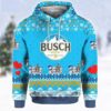 Busch Beer Print Ugly Christmas Hoodie 3D