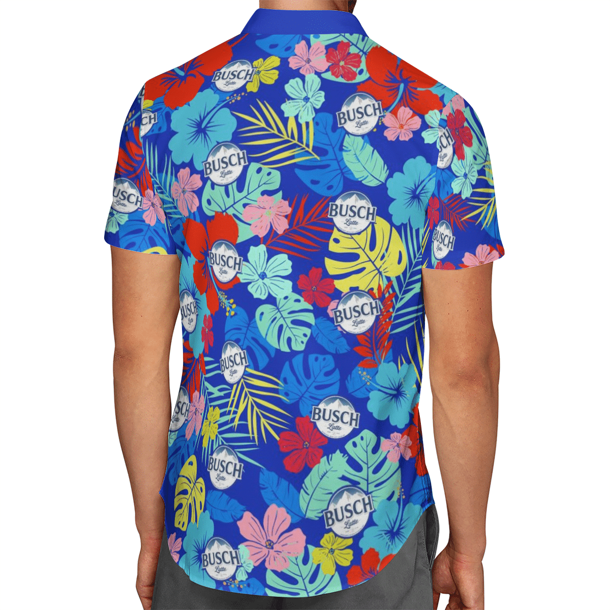 Busch Latte Hibiscus Hawaiian Shirt Busch Latte Hibiscus Hawaiian Shirt
