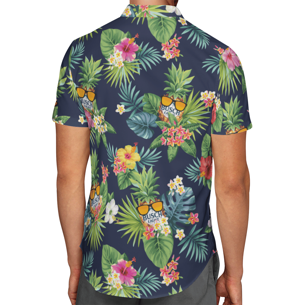 Busch Light Tropical Plant Hawaiian Shirt Busch Light Tropical Plant Hawaiian Shirt