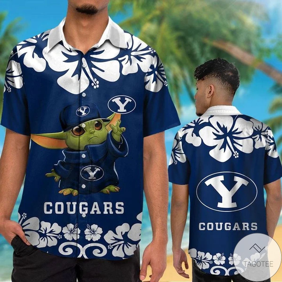 Byu Cougars Baby Yoda Hawaiian Shirt Byu Cougars Baby Yoda Hawaiian Shirt