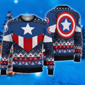 Captain America Blue 3D Shirt