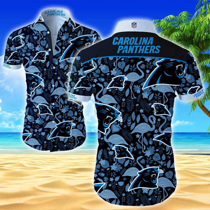 Carolina Panthers Hawaiian Shirt Summer Button Up Carolina Panthers Hawaiian Shirt Summer Button Up