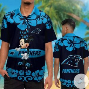 Carolina Panthers & Minnie Mouse Hawaiian Shirt