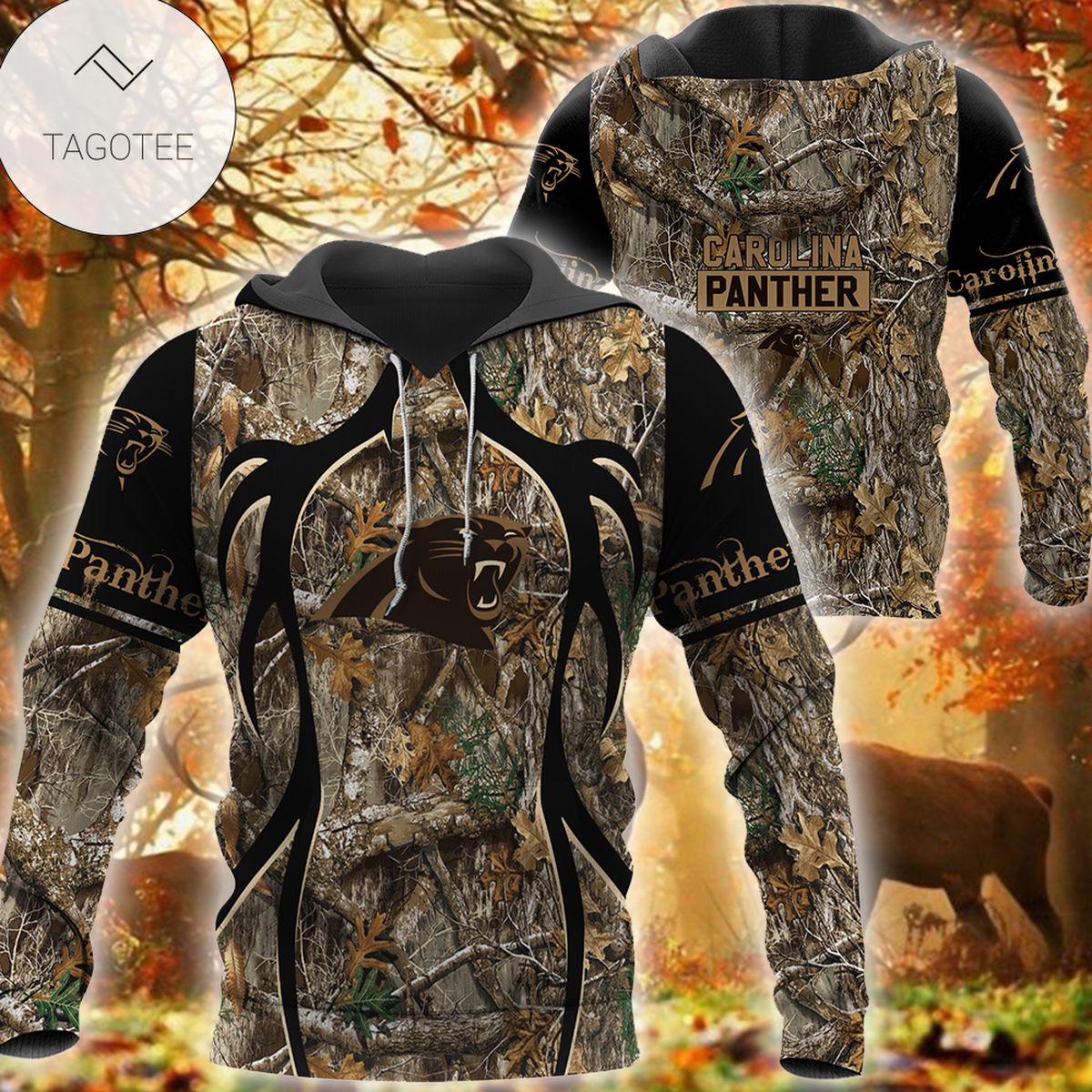 Carolina Panthers Nfl Hunting Camouflage Hoodie Carolina Panthers Nfl Hunting Camouflage Hoodie