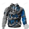 Carolina Panthers Skull Jersey 3D Hoodie