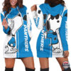 Carolina Panthers Snoopy Lover All Over Print 3D Hoodie Dress