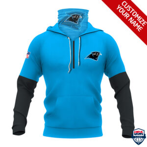 Carolina Panthers Ver 01 Personalized 3D Mask Hoodie