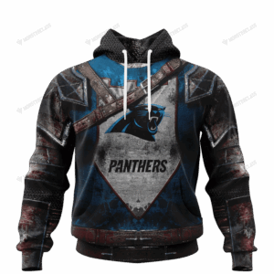 Carolina Panthers Warrior Customized Hoodie Jersey