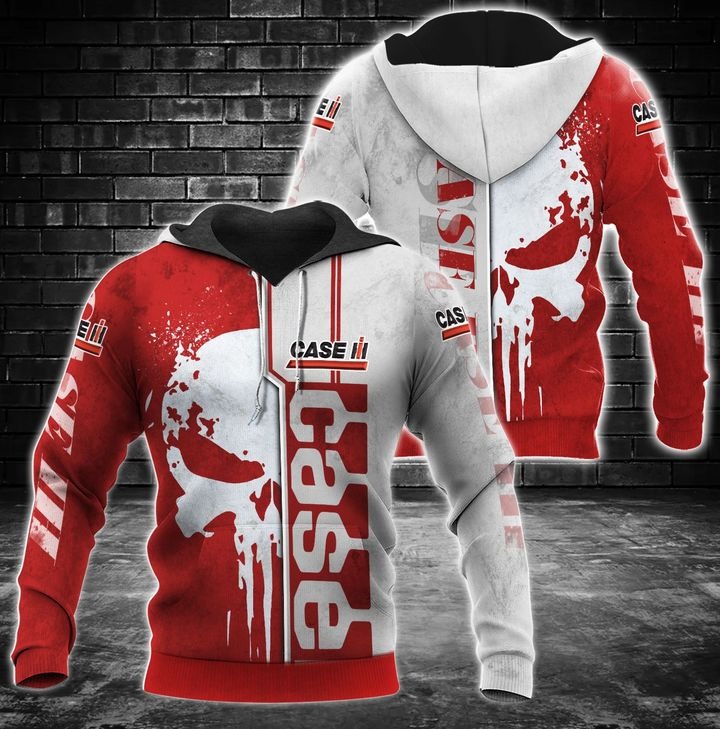Case Ih Punisher Skull Custom Name 3D Over Print Hoodie Case Ih Punisher Skull Custom Name 3D Over Print Hoodie