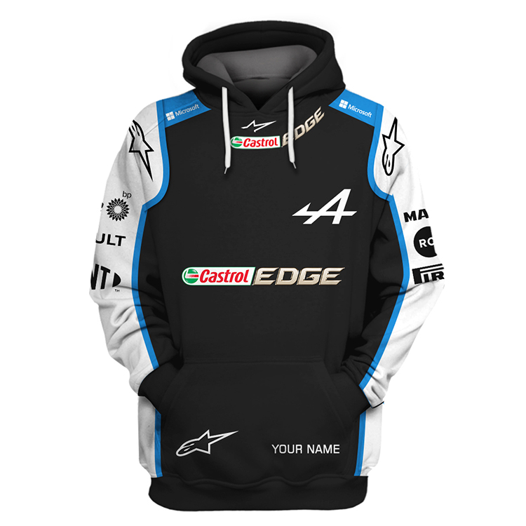 Castrol Edge Alpine F1 Team Personalized 3D Hoodie Castrol Edge Alpine F1 Team Personalized 3D Hoodie