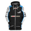 Castrol Edge Alpine F1 Team Personalized 3D Zip Hoodie