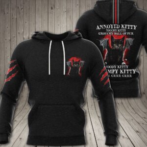 Cat Annoy Kitty Touched Kitty Moody Kitty Grumpy Kitty Hoodie And Shirt