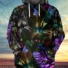 Cat Neon 3D Hoodie