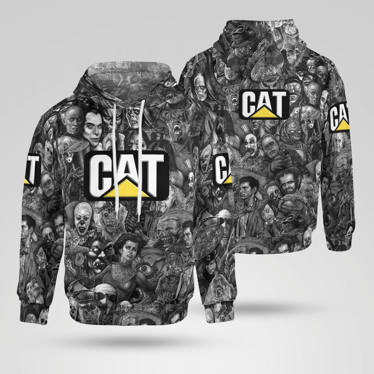 Caterpillar Cat Horror Killer 3D Hoodie Caterpillar Cat Horror Killer 3D Hoodie
