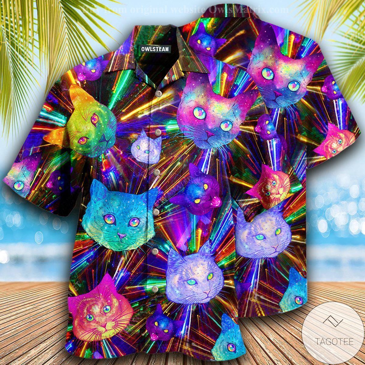 Cats Space Evolution Hawaiian Shirt Cats Space Evolution Hawaiian Shirt