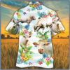 Charolais Tropical Flower Hawaiian Shirt