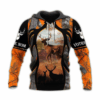 Chasse Au Cerf Votre Nom Personnalisez Hoodie