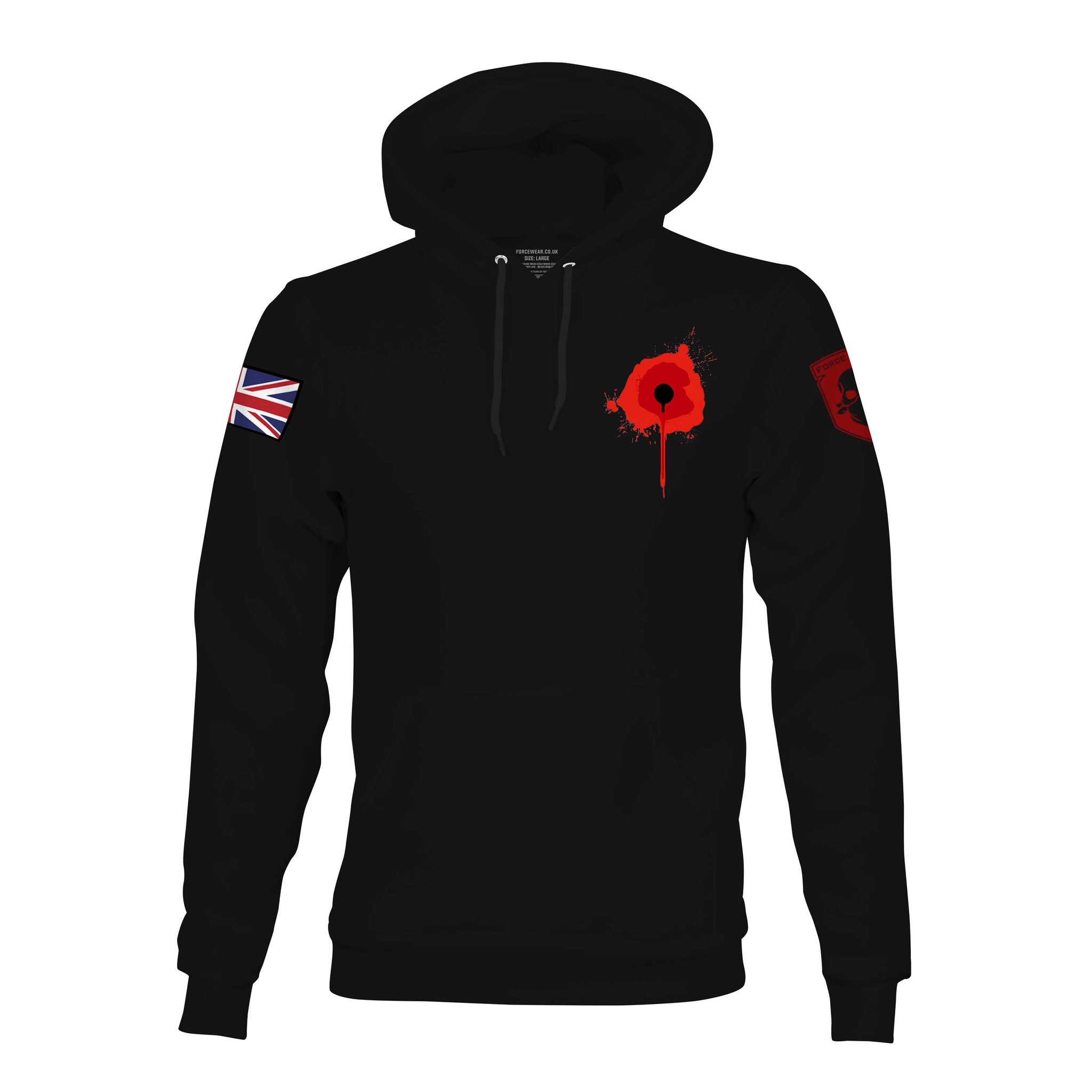 Chest Wound Poppy United Kingdom 3D Hoodie Chest Wound Poppy United Kingdom 3D Hoodie