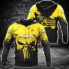 Chevrolet Punisher Skull 3D Over Print Hoodie