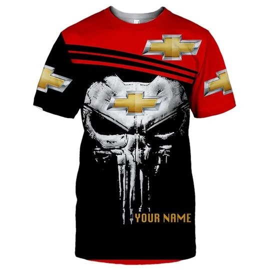 Chevy Skull Find New Roads Custom Personalized 3D Shirt Chevy Skull Find New Roads Custom Personalized 3D Shirt