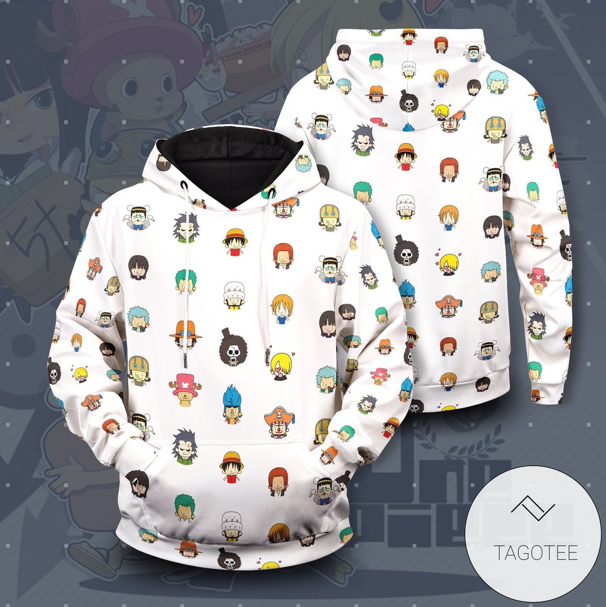 Chibi Pirates Pullover Hoodie Tagotee Chibi Pirates Pullover Hoodie Tagotee
