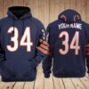 Chicago Bears Custom Name Hoodie