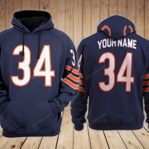 Chicago Bears Custom Name Hoodie
