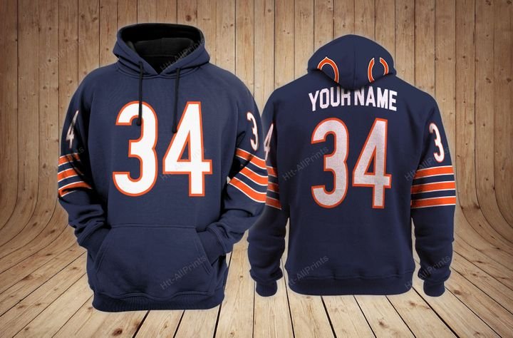 Chicago Bears Custom Name Hoodie Chicago Bears Custom Name Hoodie