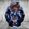Chicago Bears Halloween Horror Night 3D Pullover Hoodie