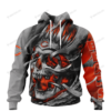 Chicago Bears Skull Personalized Custom 3D Hoodie