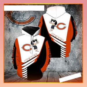 Chicago Bears Snoopy 3D Hoodie