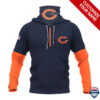 Chicago Bears Ver 01 Personalized 3D Mask Hoodie