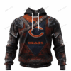 Chicago Bears Warrior Customized Hoodie Jersey