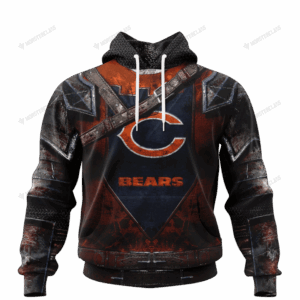 Chicago Bears Warrior Customized Hoodie Jersey