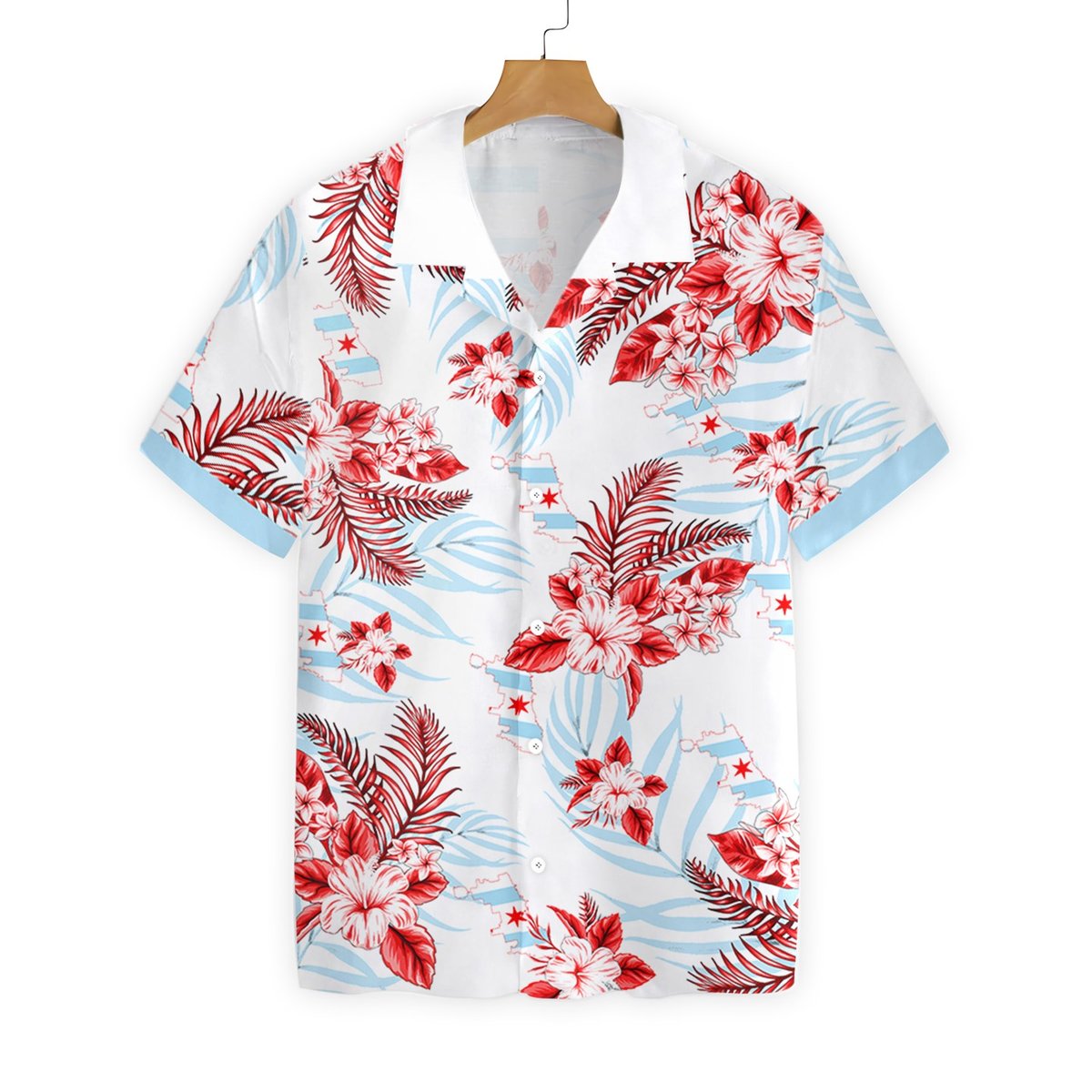 Chicago Hibicus Proud Hawaiian Shirt Chicago Hibicus Proud Hawaiian Shirt