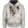 Chinese Crested Face All Over Print 3D Hoodie